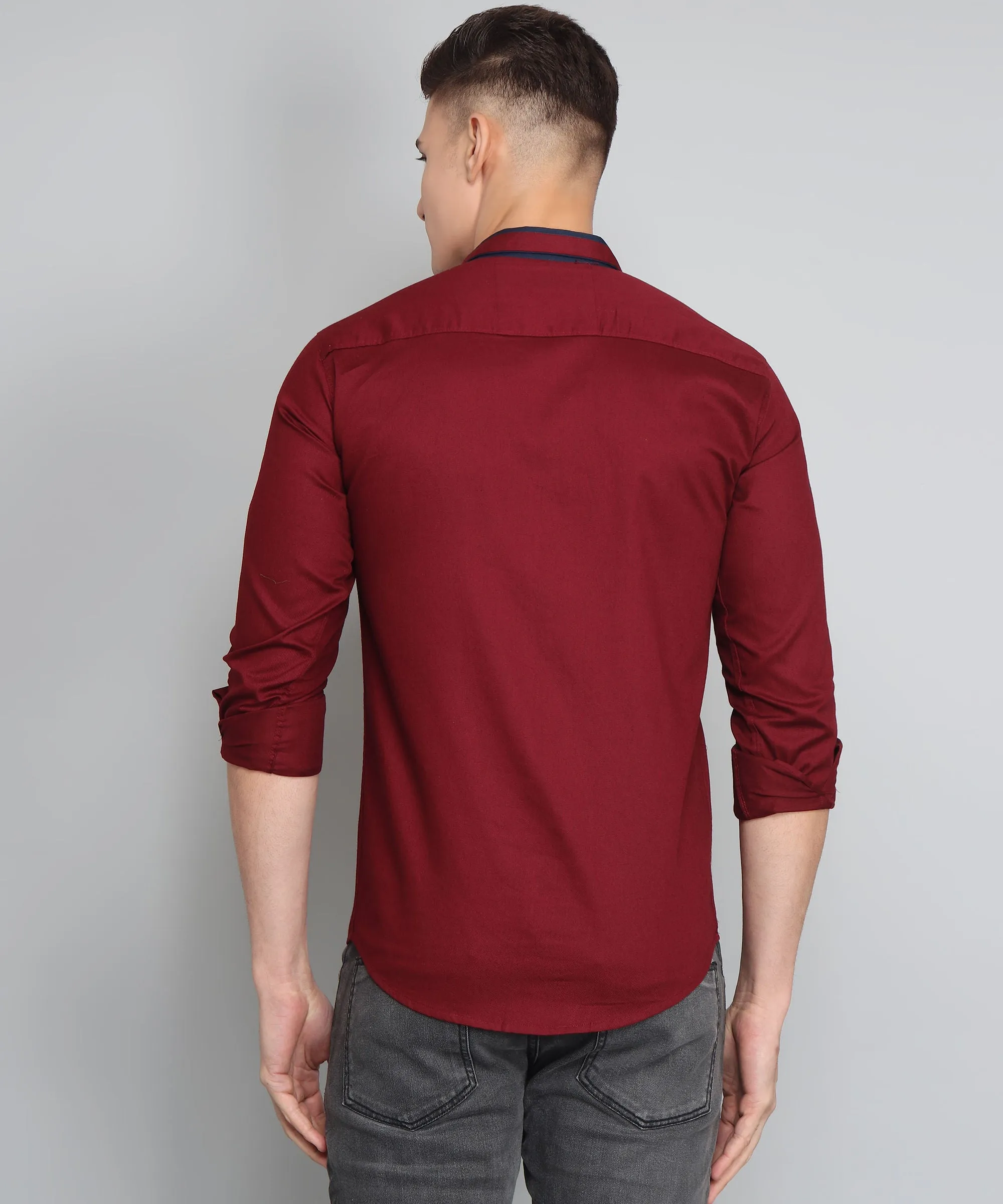 Deep Maroon Men's Shirt