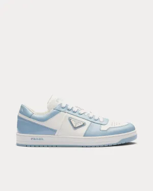 Downtown Leather White / Light Blue Low Top Sneakers