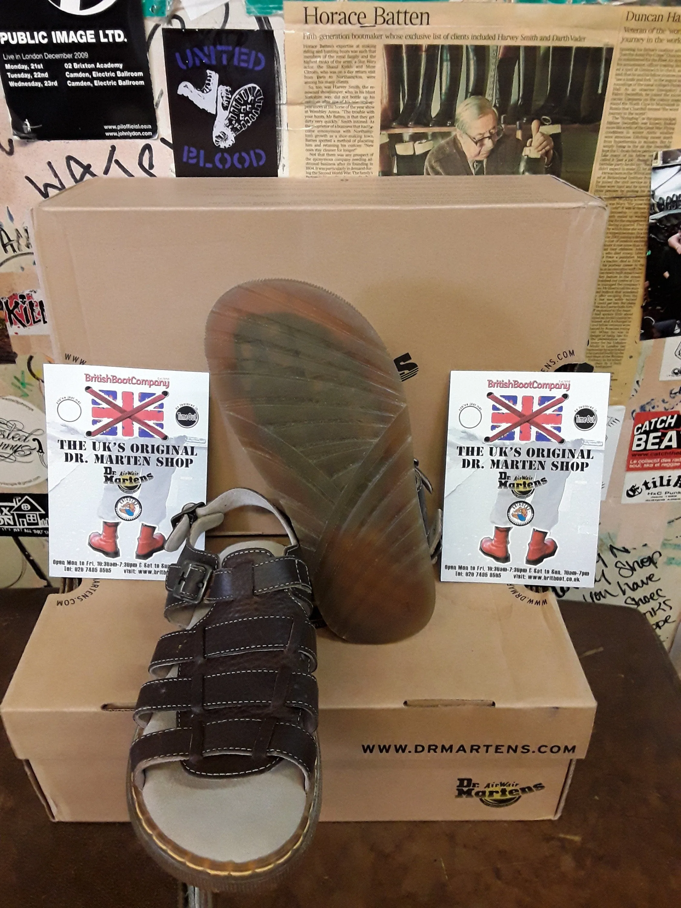 Dr Martens Arama Brown Strappy Leather Size 3