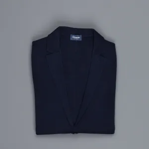 Drumohr Cotton Cardigan Blue Notte