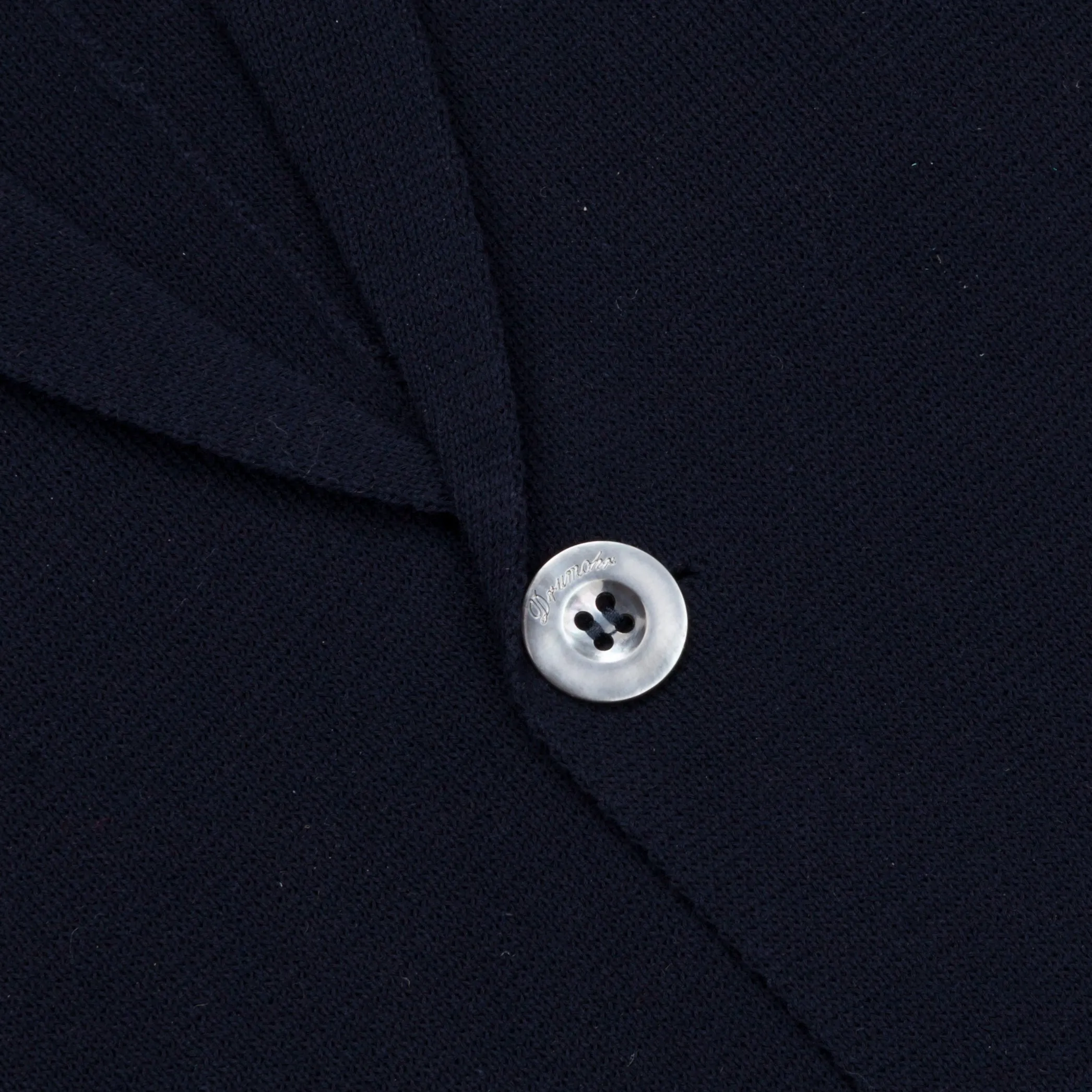Drumohr Cotton Cardigan Blue Notte