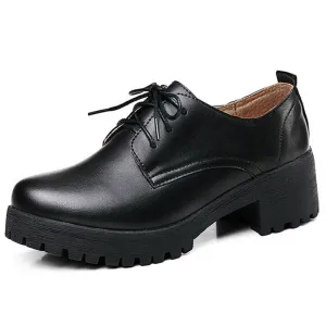 England Style Women's Platform Fashion Oxfords