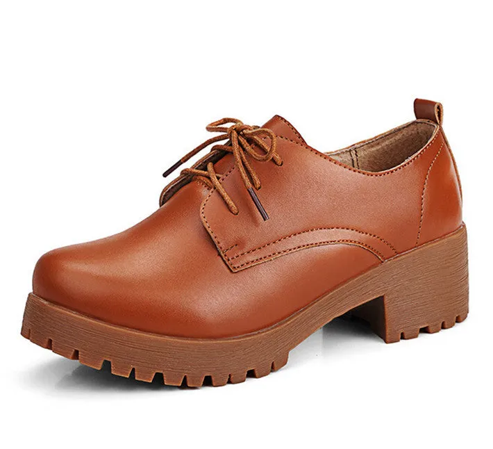 England Style Women's Platform Fashion Oxfords
