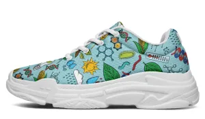 Environmental Blue Chunky Sneakers