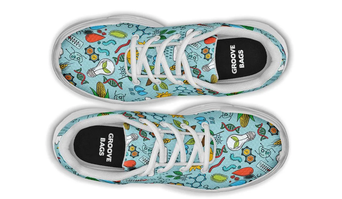 Environmental Blue Chunky Sneakers