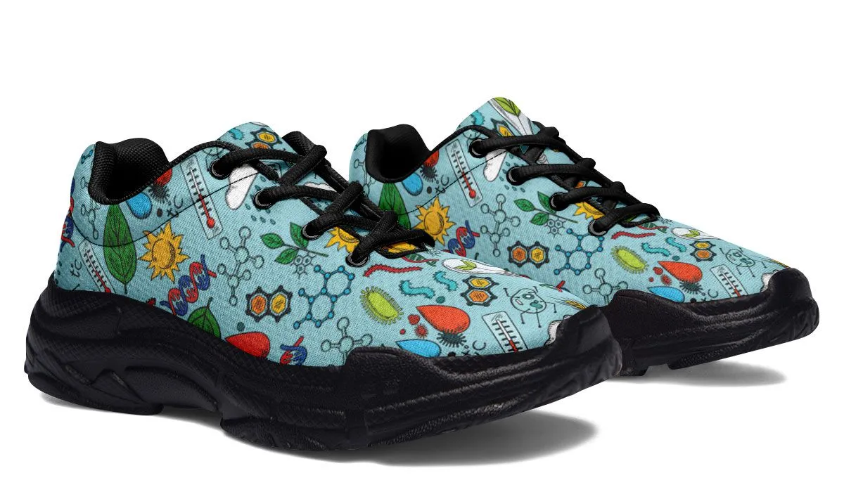 Environmental Blue Chunky Sneakers