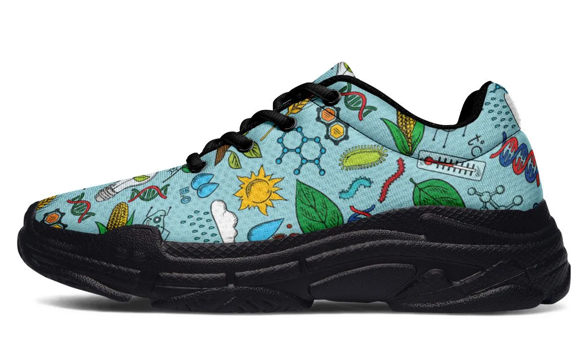 Environmental Blue Chunky Sneakers