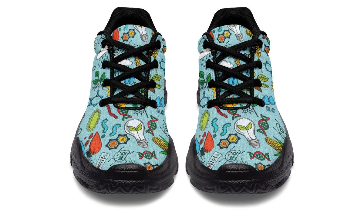 Environmental Blue Chunky Sneakers