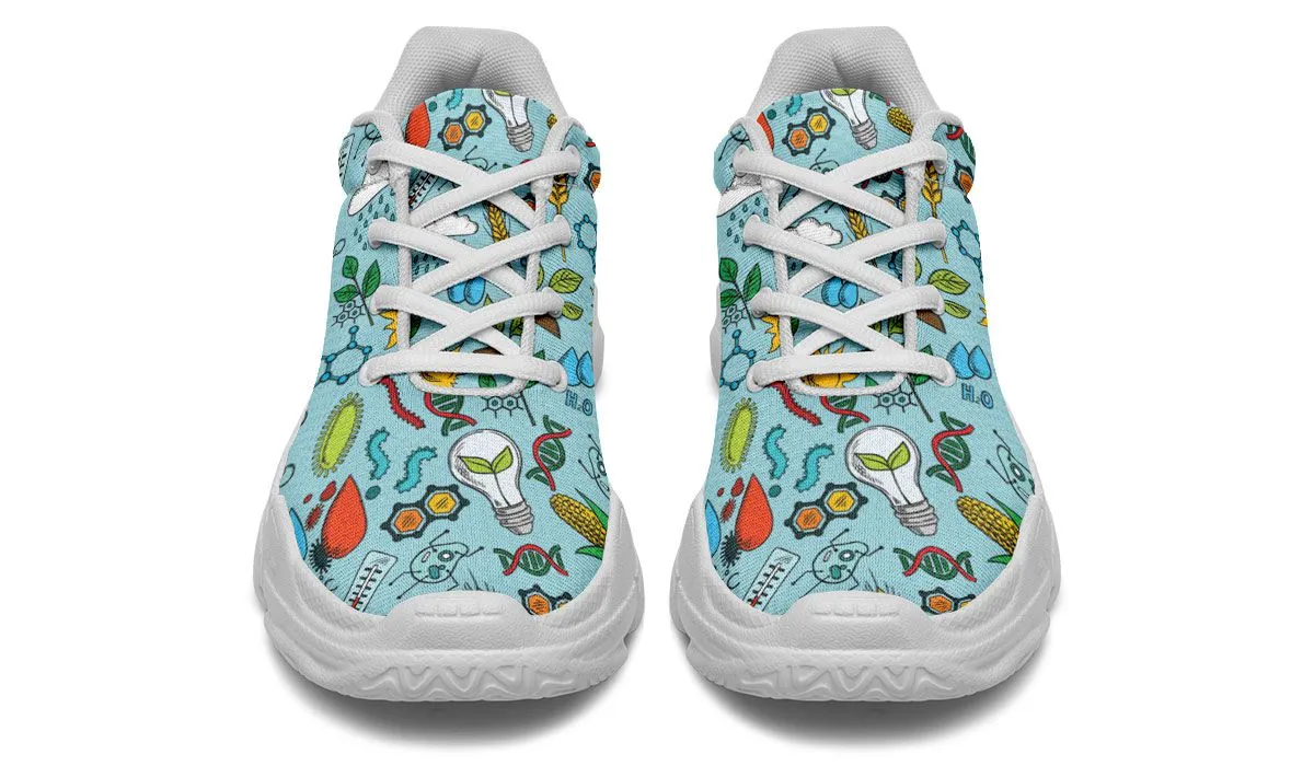 Environmental Blue Chunky Sneakers