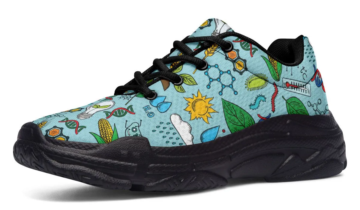 Environmental Blue Chunky Sneakers