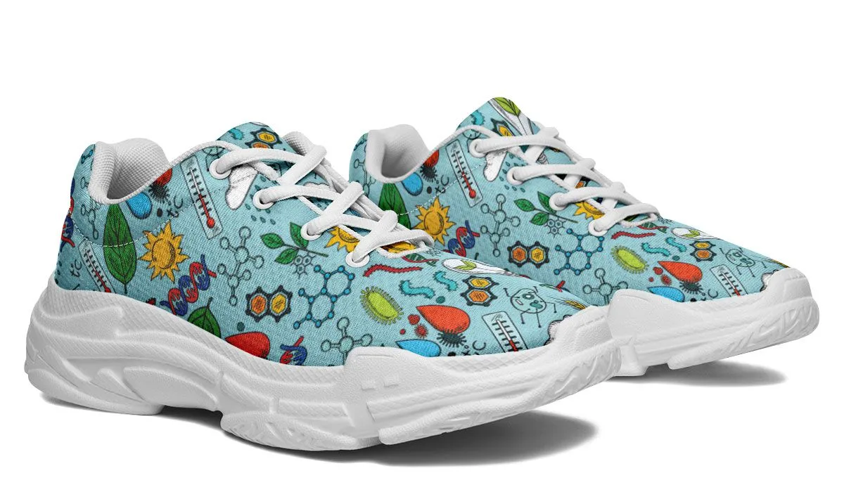 Environmental Blue Chunky Sneakers