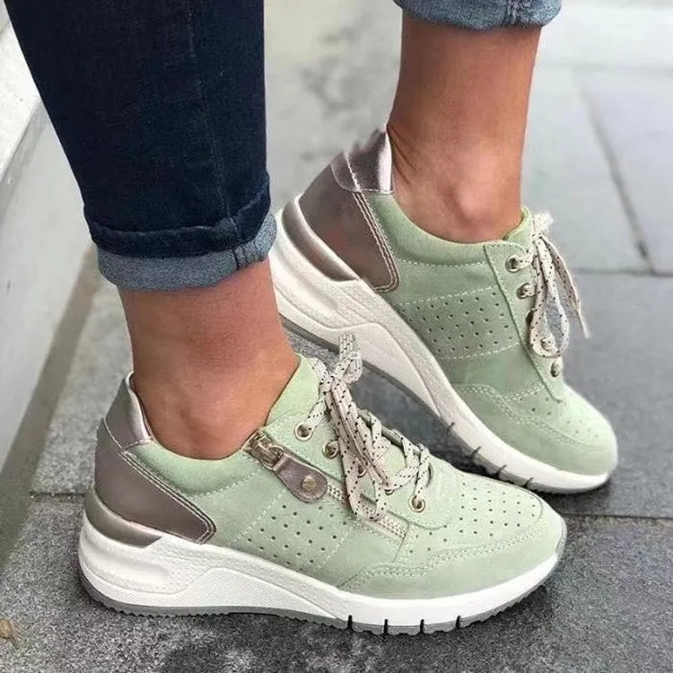 Fashion Lace-Up Sneakers