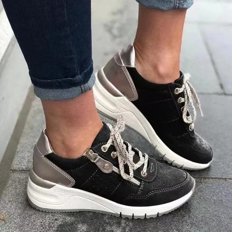 Fashion Lace-Up Sneakers