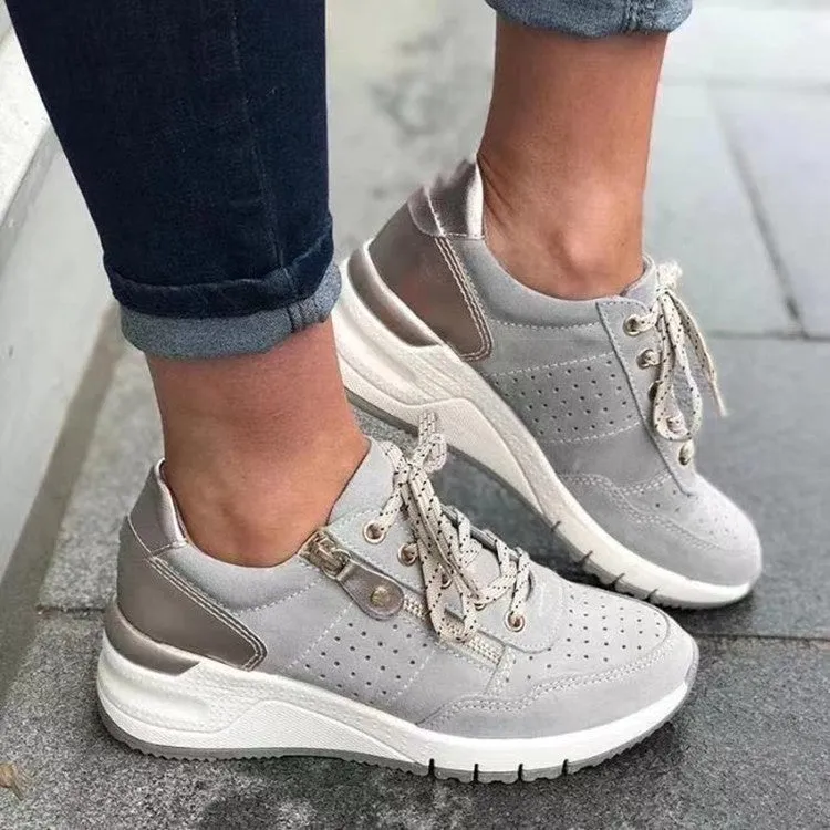 Fashion Lace-Up Sneakers