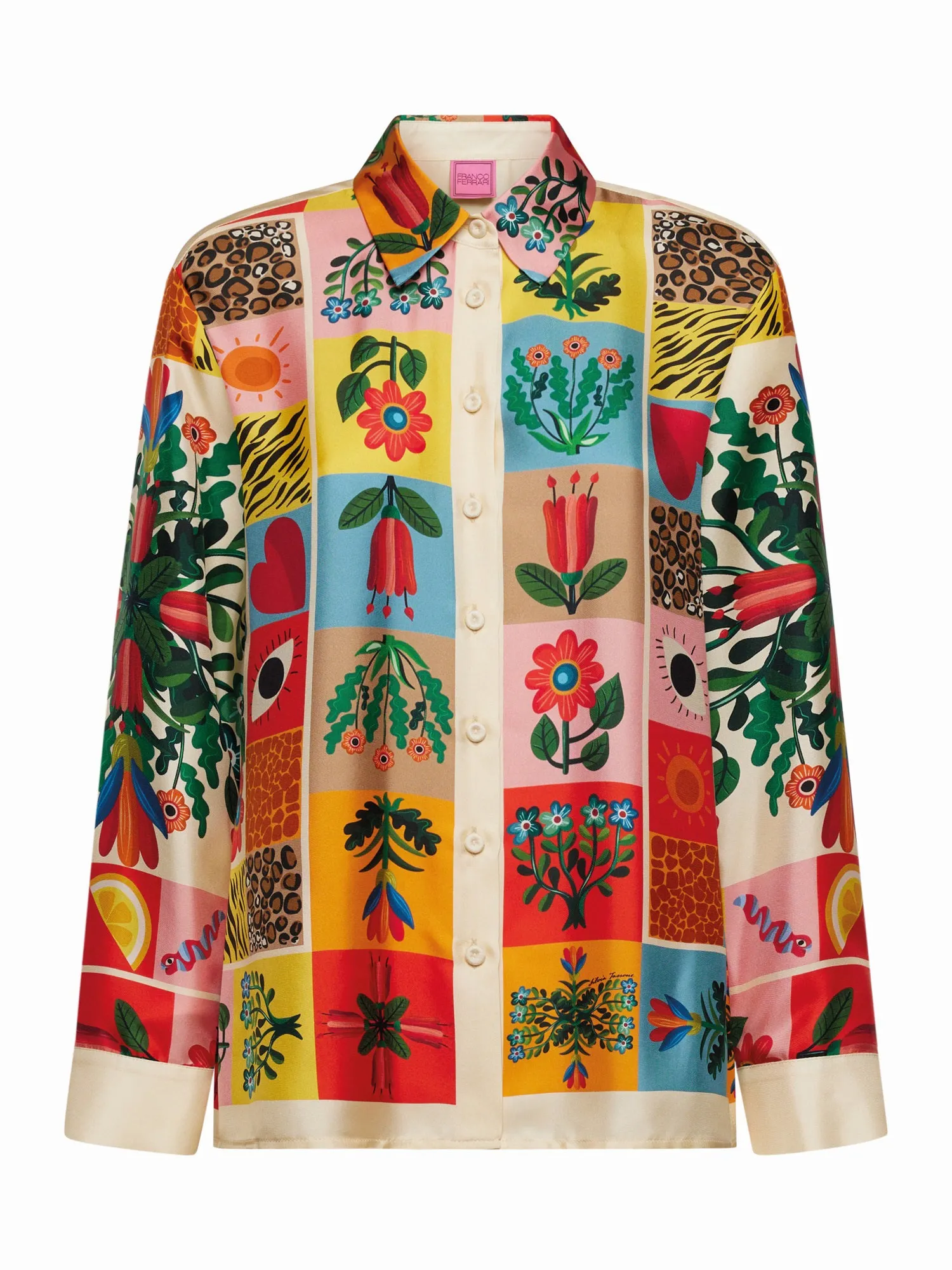 FRANCO FERRARI - ALOE LONG SLEEVE SILK SHIRT