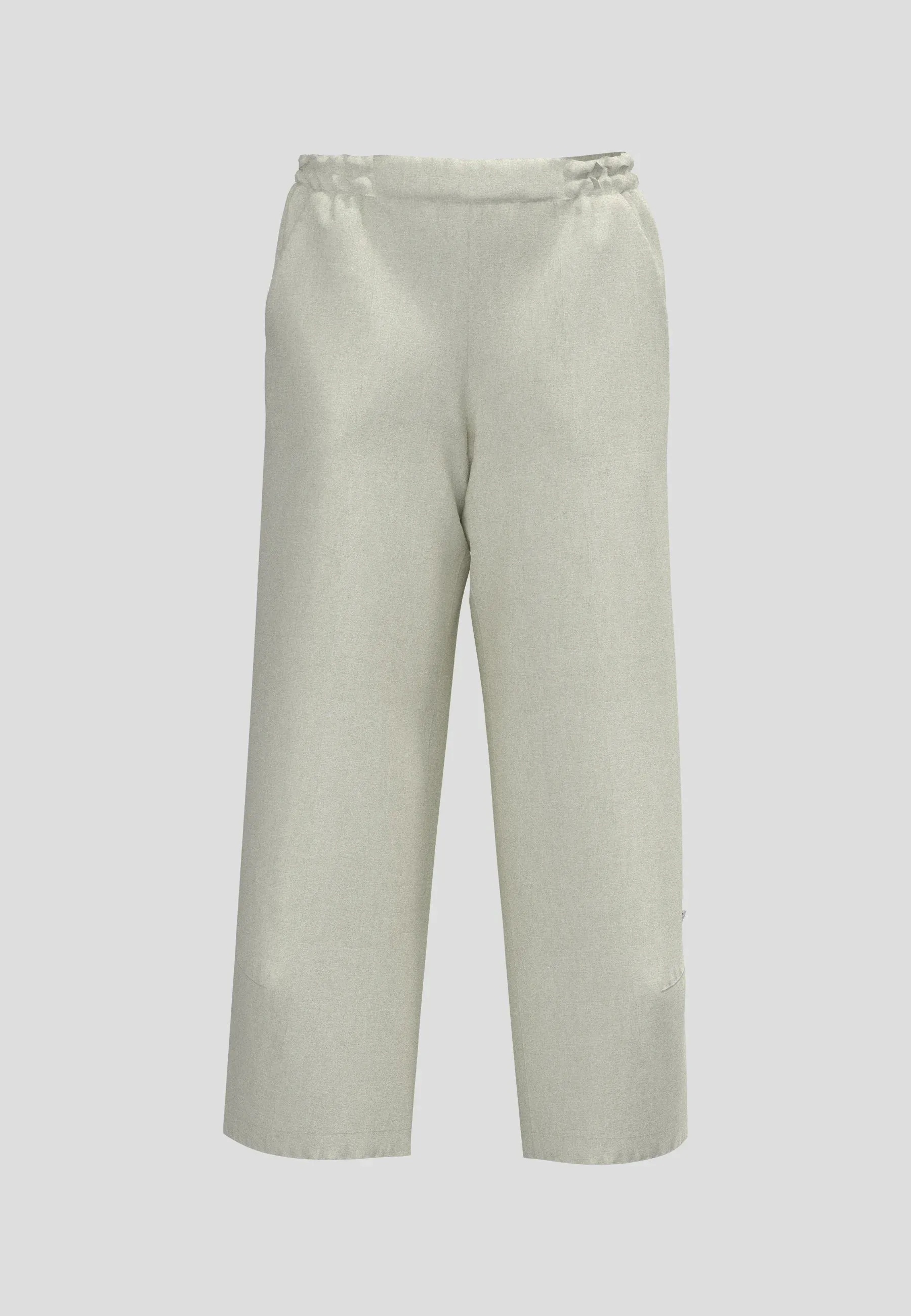 FRISCA – Printed Linen Pants