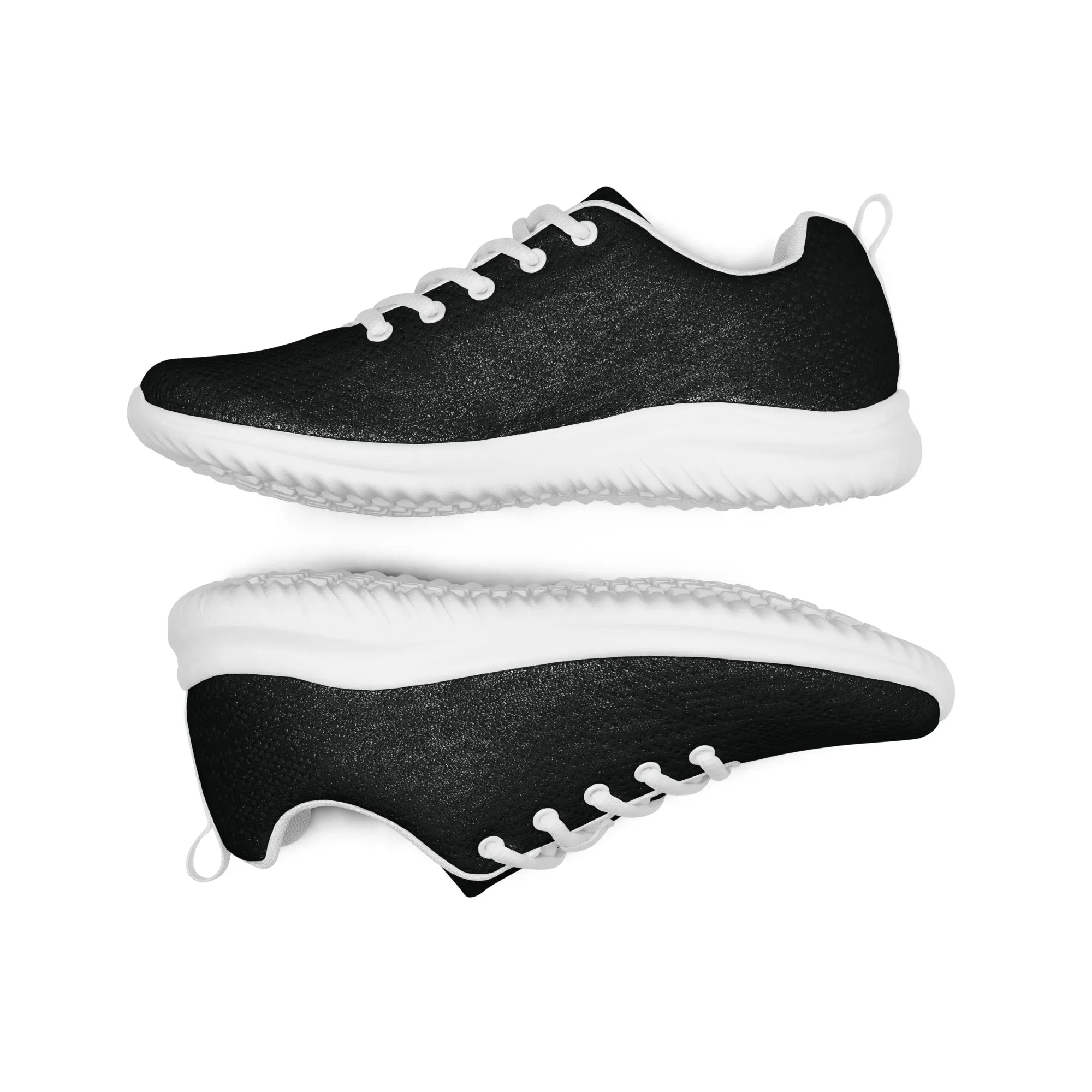 FYD Women’s Athletic Sneakers in solid black