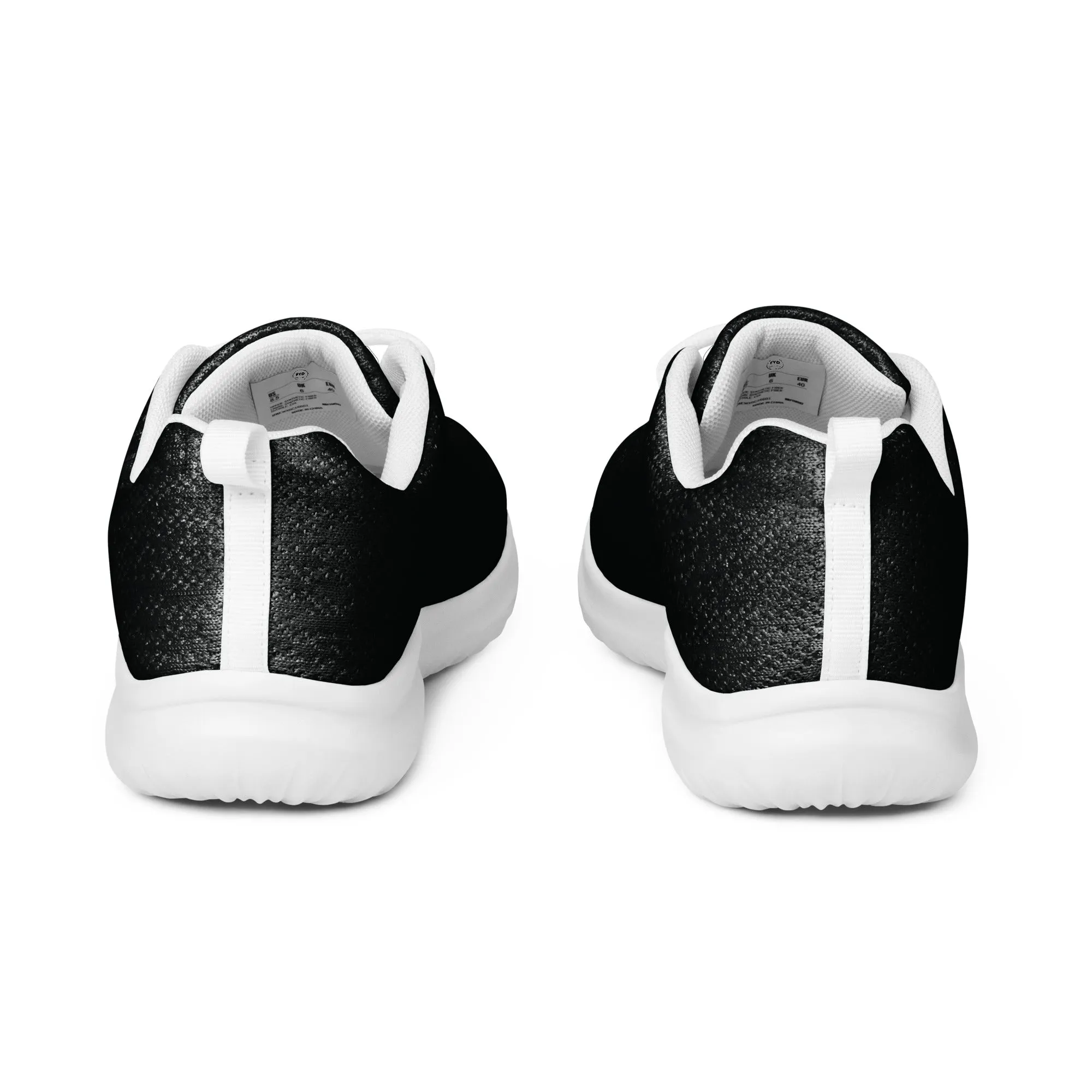 FYD Women’s Athletic Sneakers in solid black