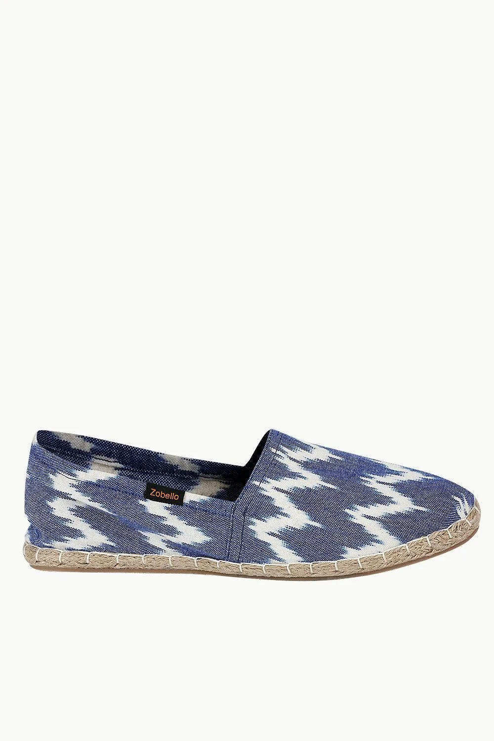 Handwoven Elastic Ikat Espadrilles