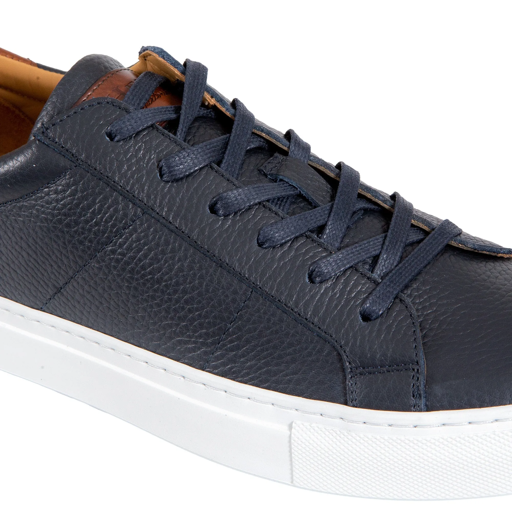 HENRY SARTORIAL Calf Leather Sneakers NAVY