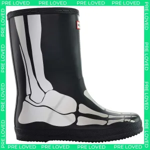 Hunter First Reflective Kids Black Wellington Boots NO BOX