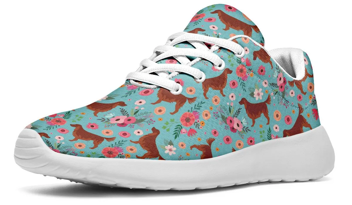 Irish Setter Flower Sneakers