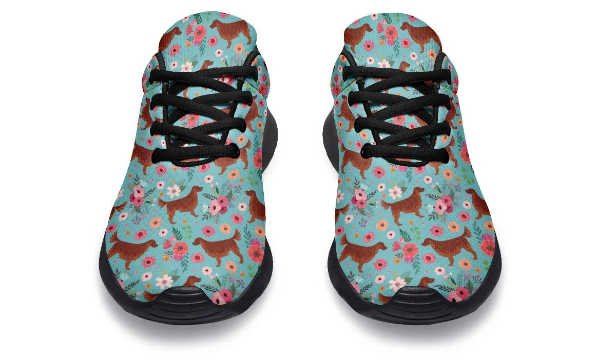 Irish Setter Flower Sneakers