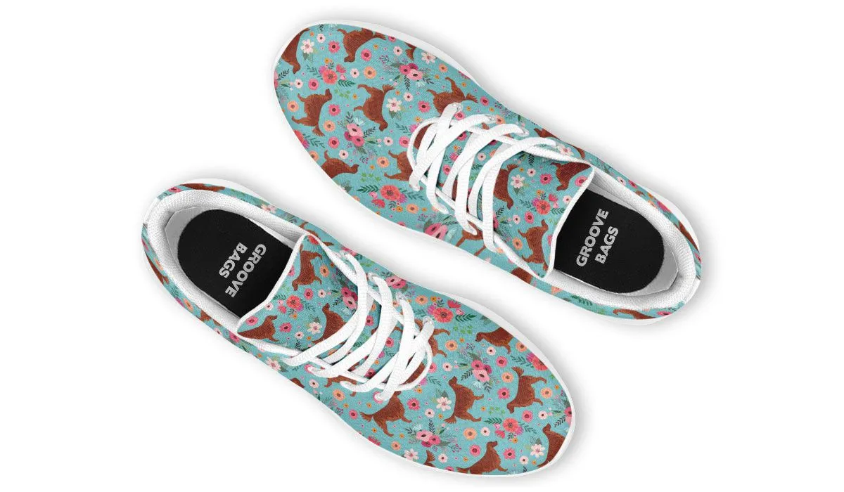 Irish Setter Flower Sneakers