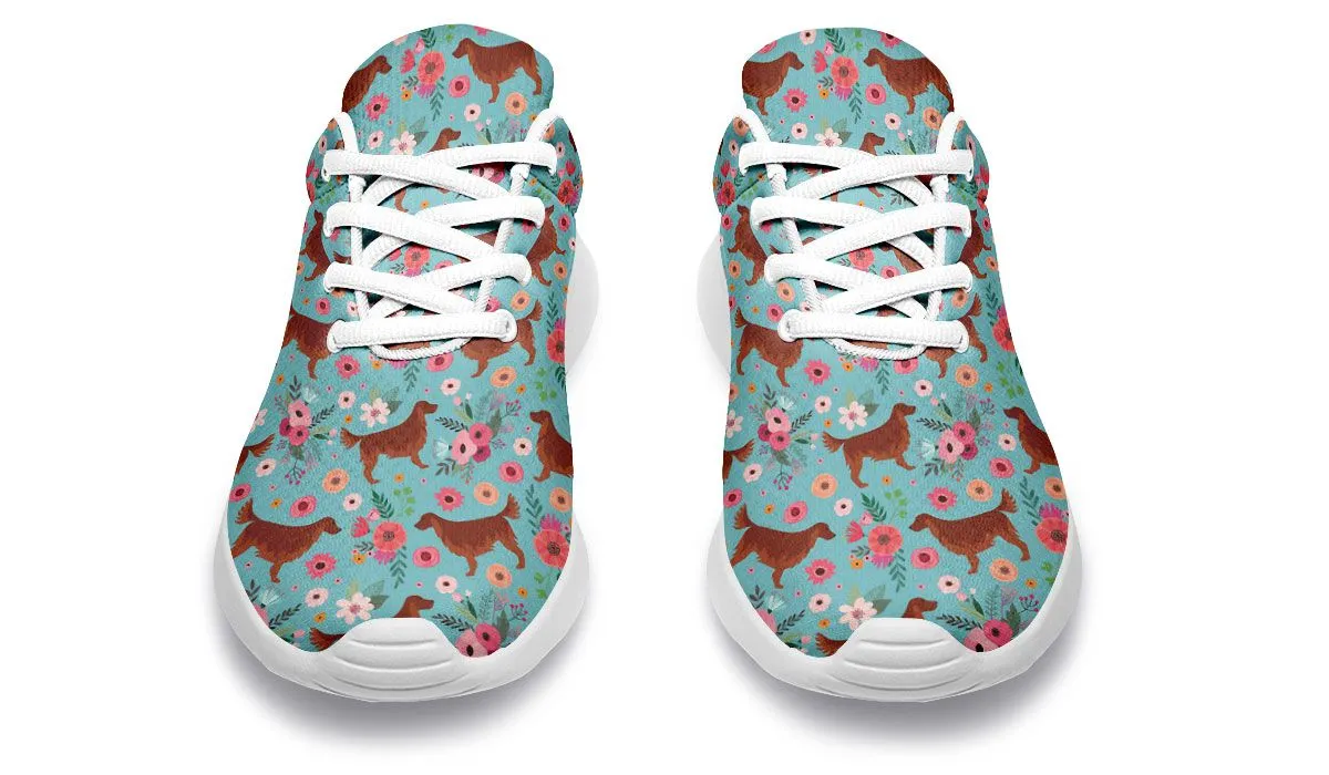 Irish Setter Flower Sneakers