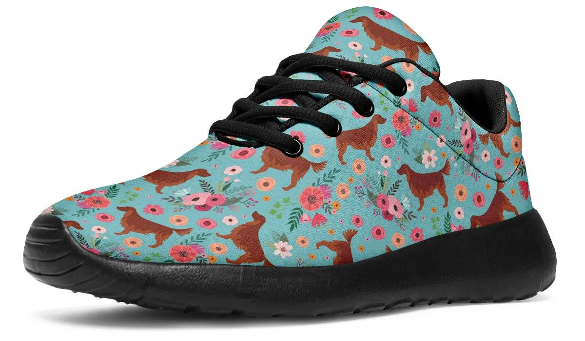 Irish Setter Flower Sneakers