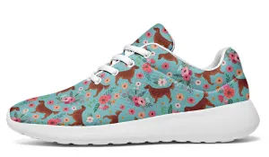 Irish Setter Flower Sneakers