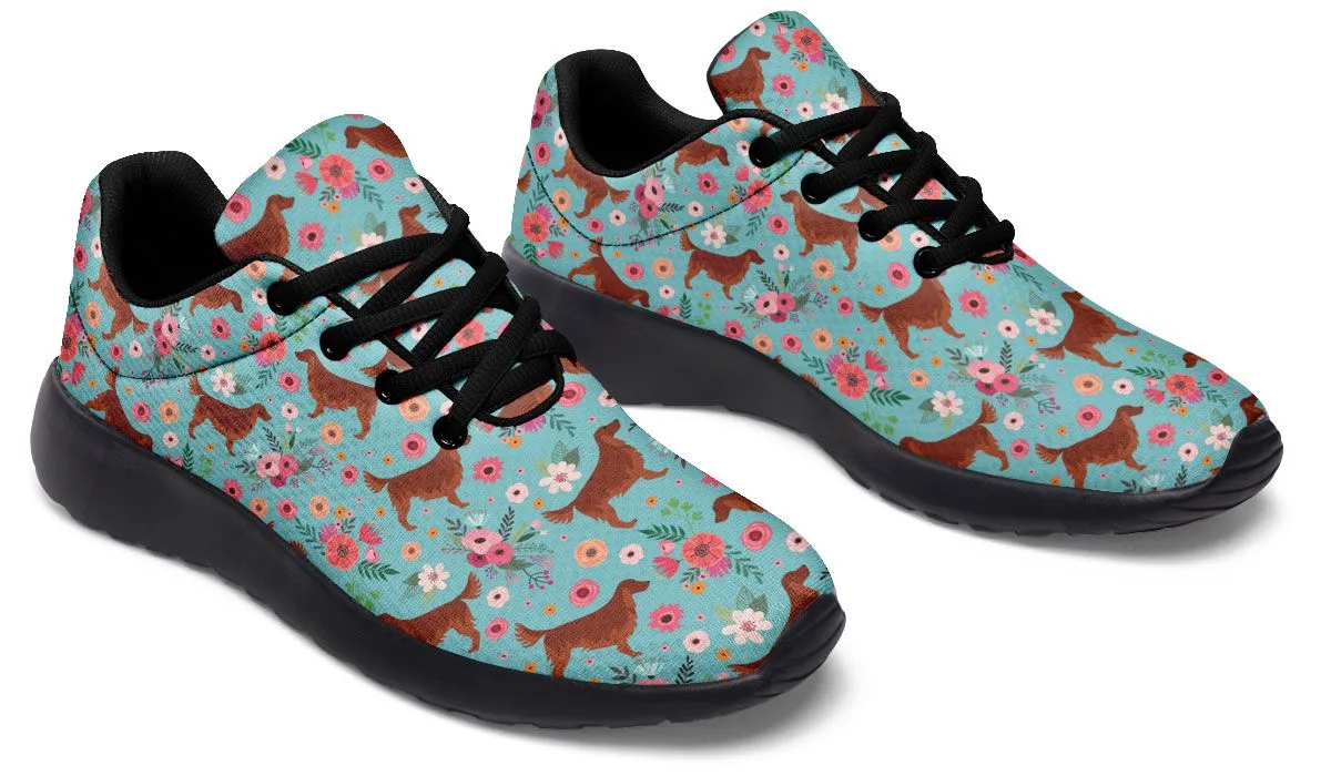 Irish Setter Flower Sneakers