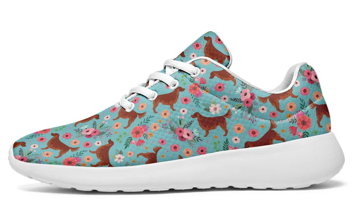 Irish Setter Flower Sneakers