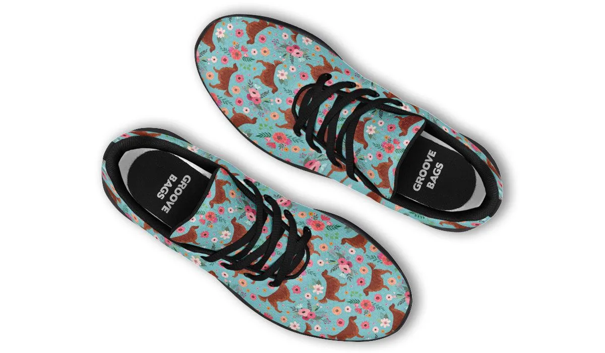 Irish Setter Flower Sneakers