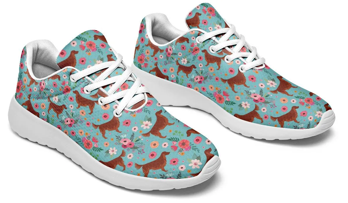 Irish Setter Flower Sneakers