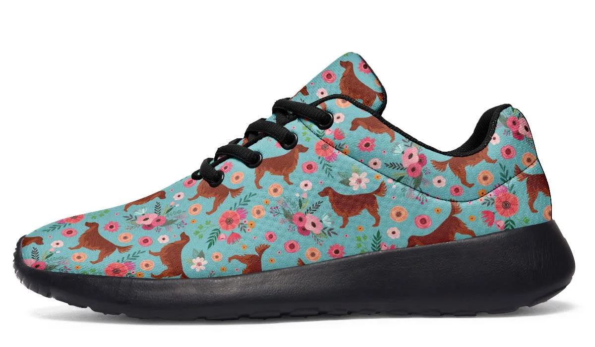 Irish Setter Flower Sneakers