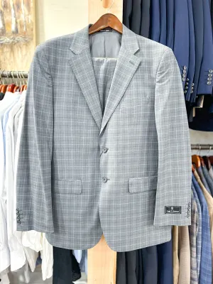 Ital Uomo Glenn Plaid Suit - STORM GREY