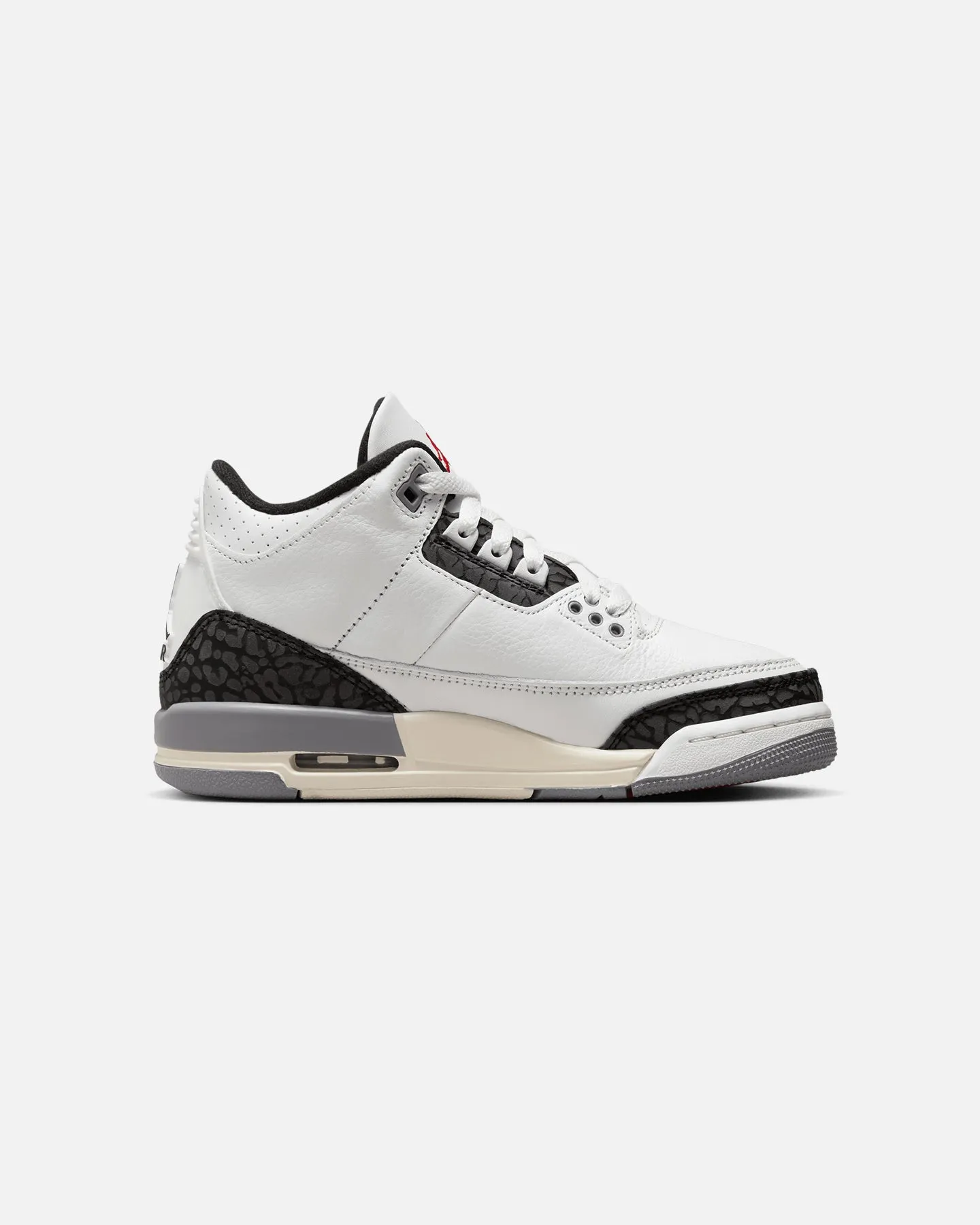 Jordan Kids' Air Jordan 3 Retro (GS) "Cement Grey" Summit White/Fire Red Cement