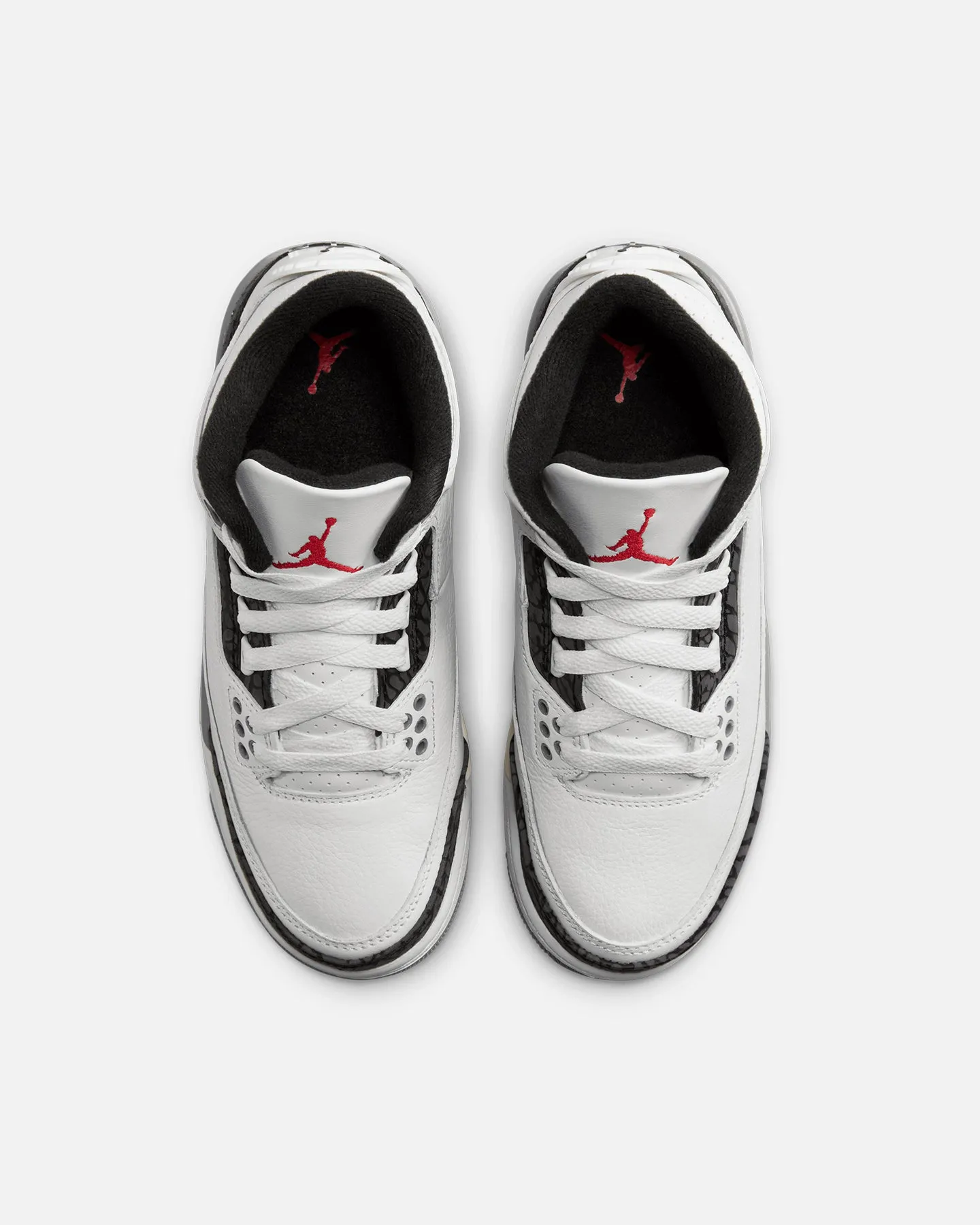 Jordan Kids' Air Jordan 3 Retro (GS) "Cement Grey" Summit White/Fire Red Cement