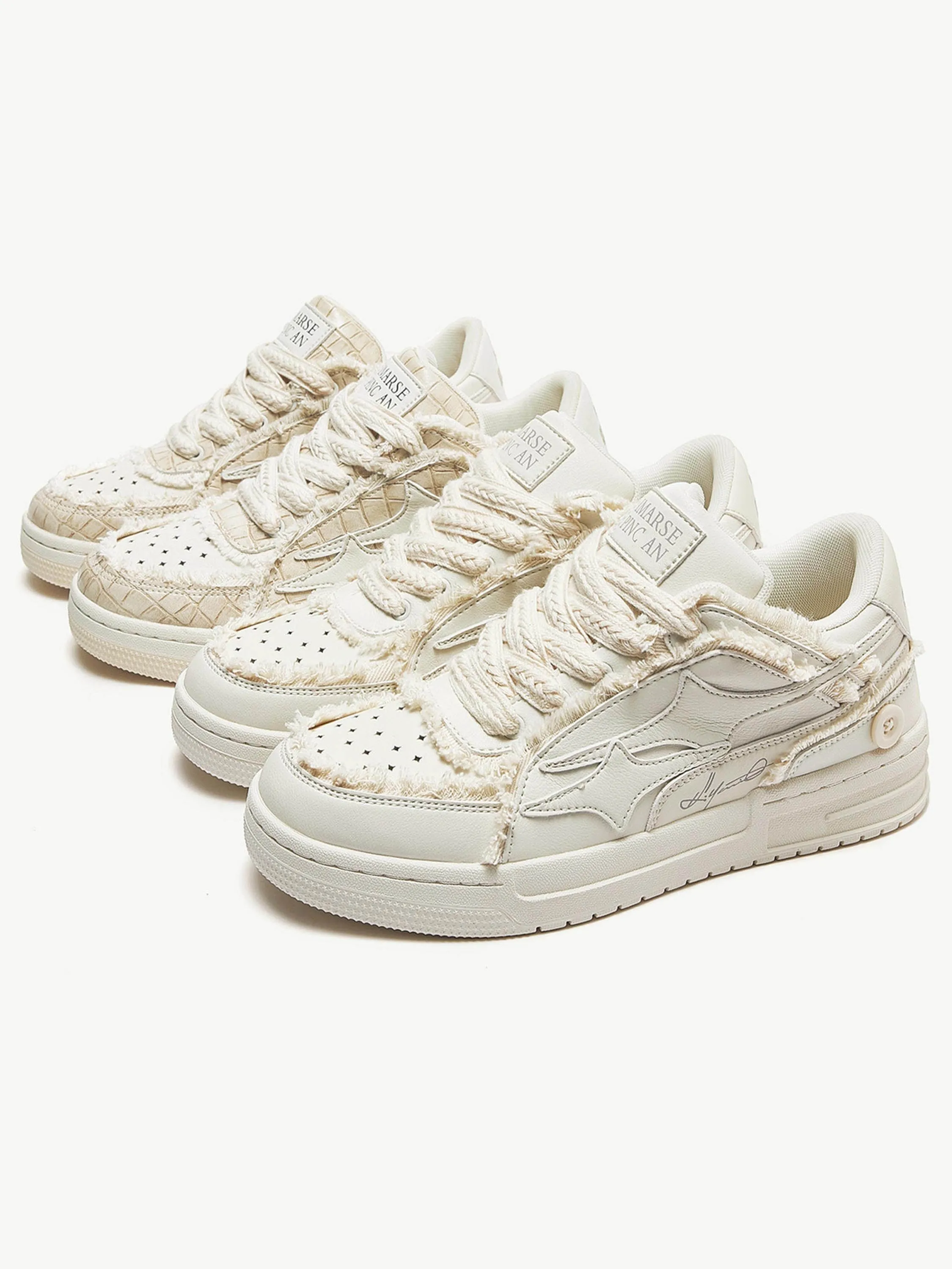 Kicksteria - Casual White Board Shoes