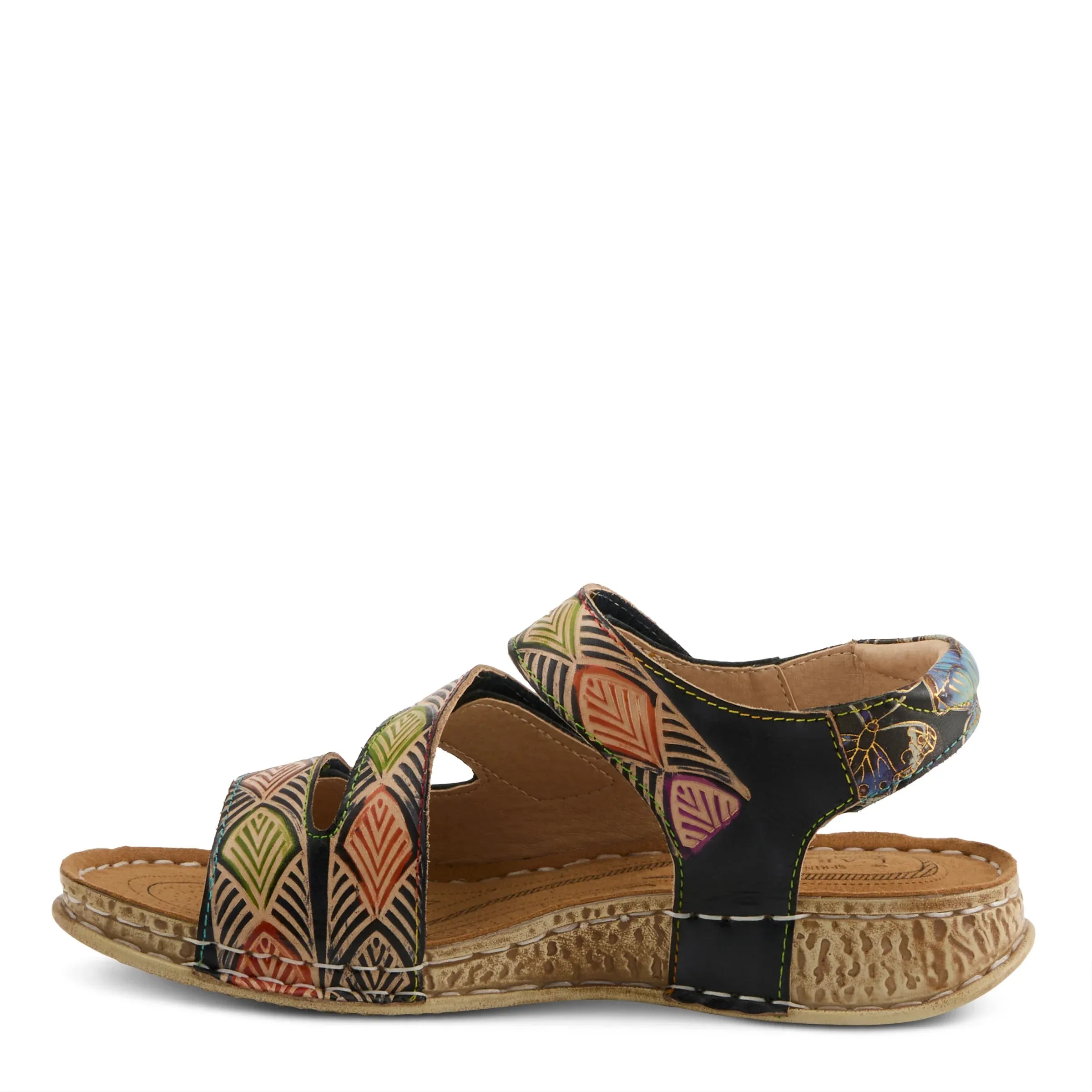 L'artiste Versa Sandals  - Black Multi