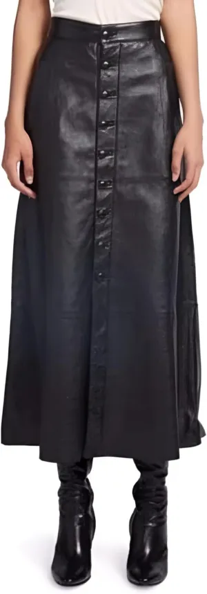 LL LEATHER LOVERS Leather Full Skirt for Women - Regular Use Slim Fit Bodycon Skirt - Office, Weekend, Business Wear for Girl