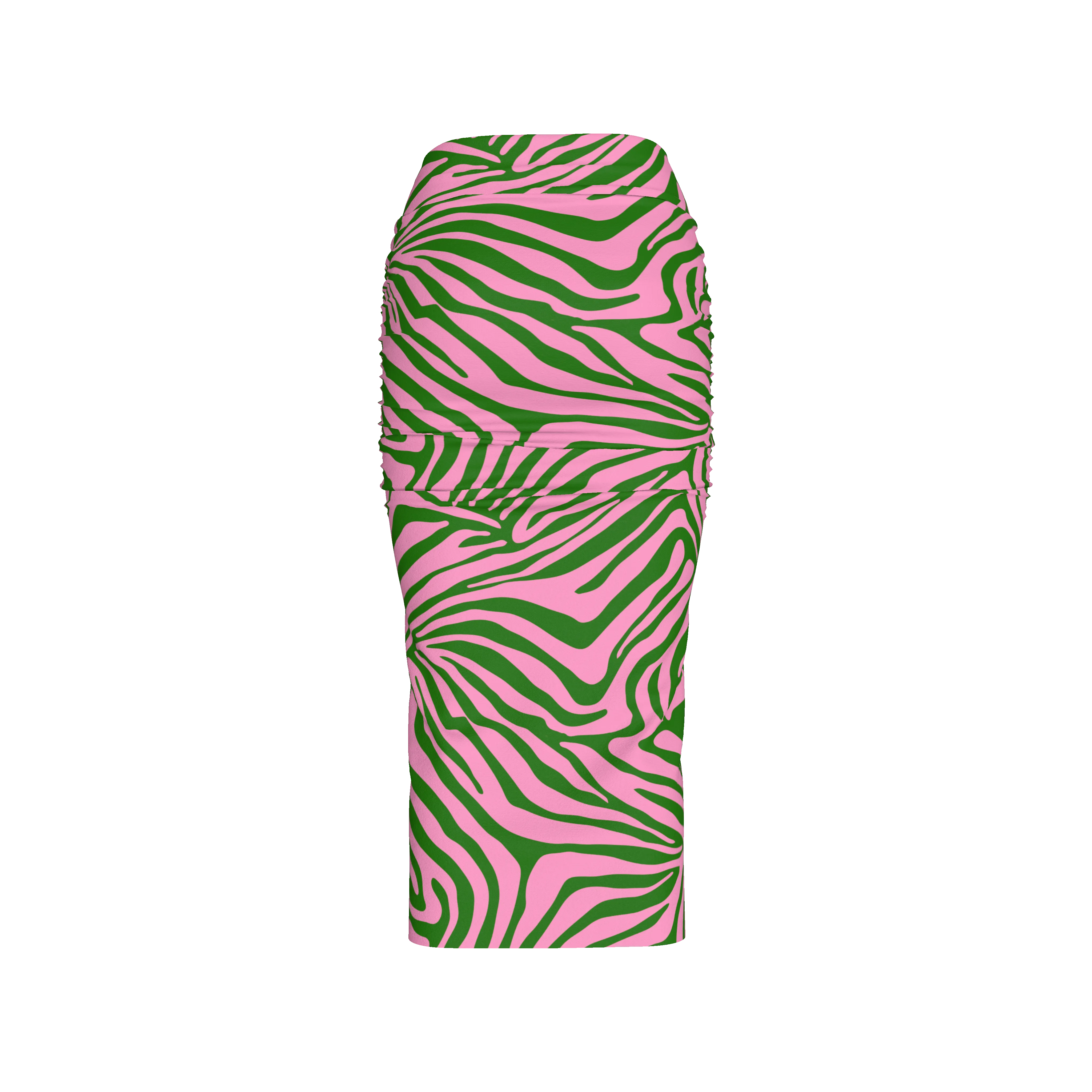 Lucy Skirt - Pink/Green Zebra (Printed to Order)