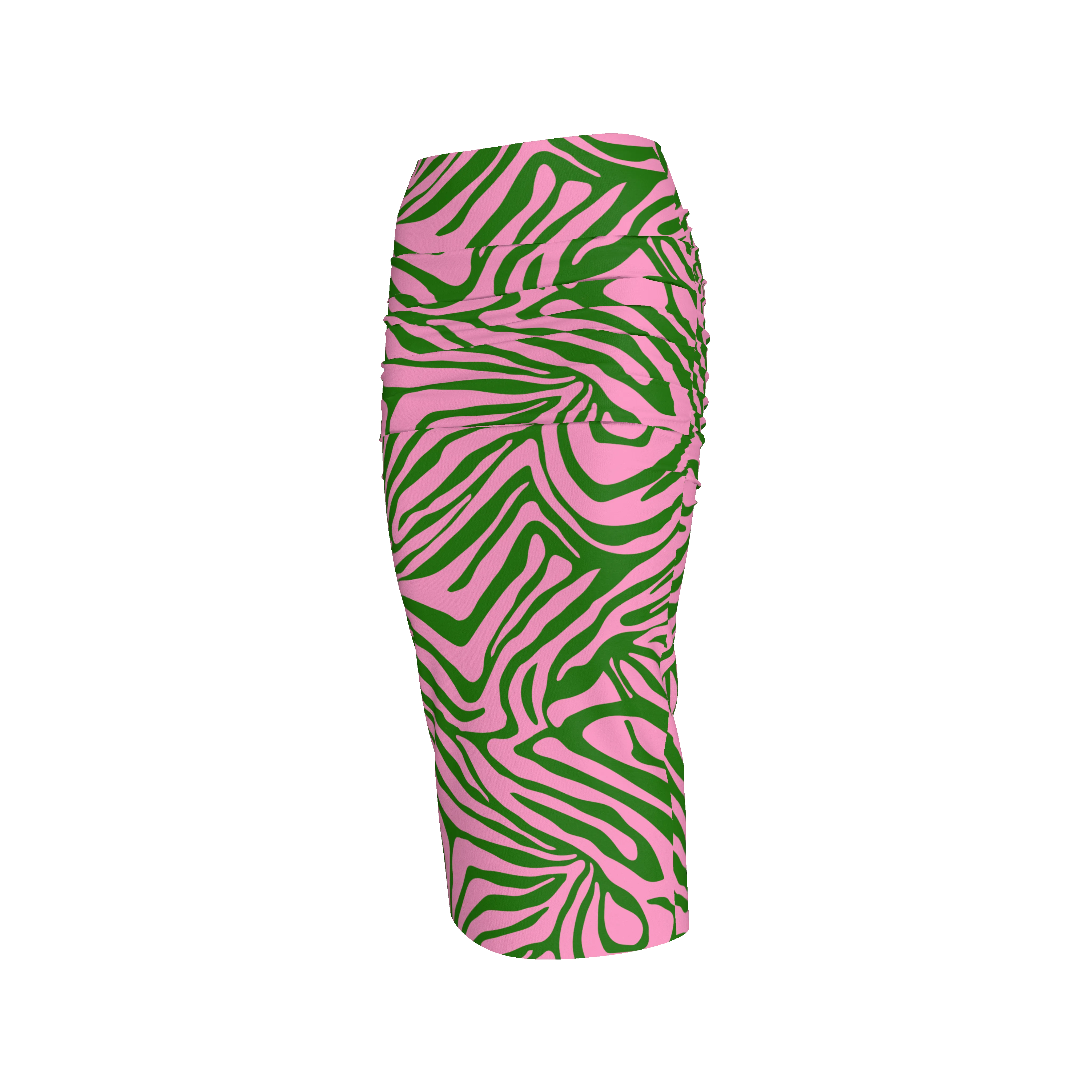 Lucy Skirt - Pink/Green Zebra (Printed to Order)