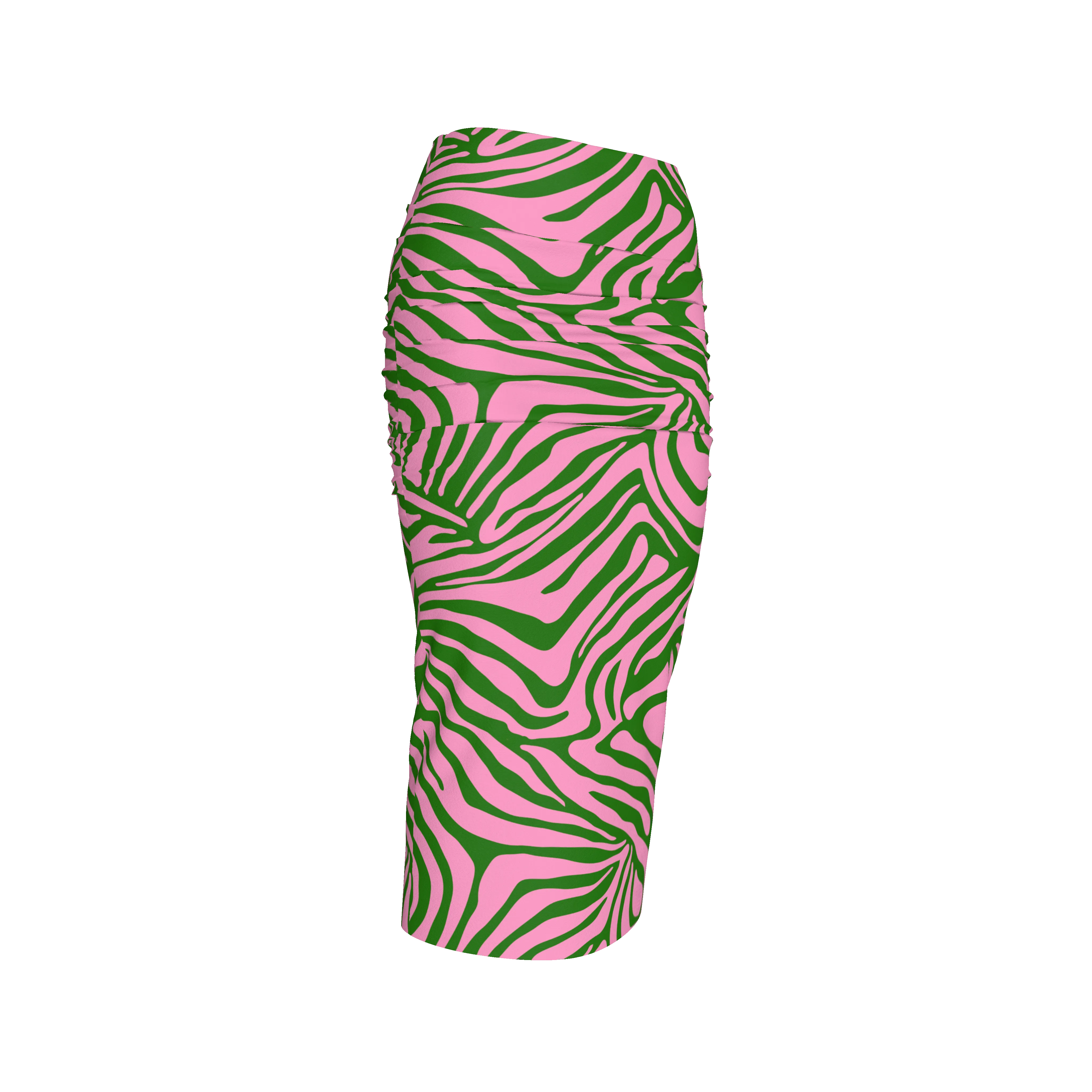 Lucy Skirt - Pink/Green Zebra (Printed to Order)