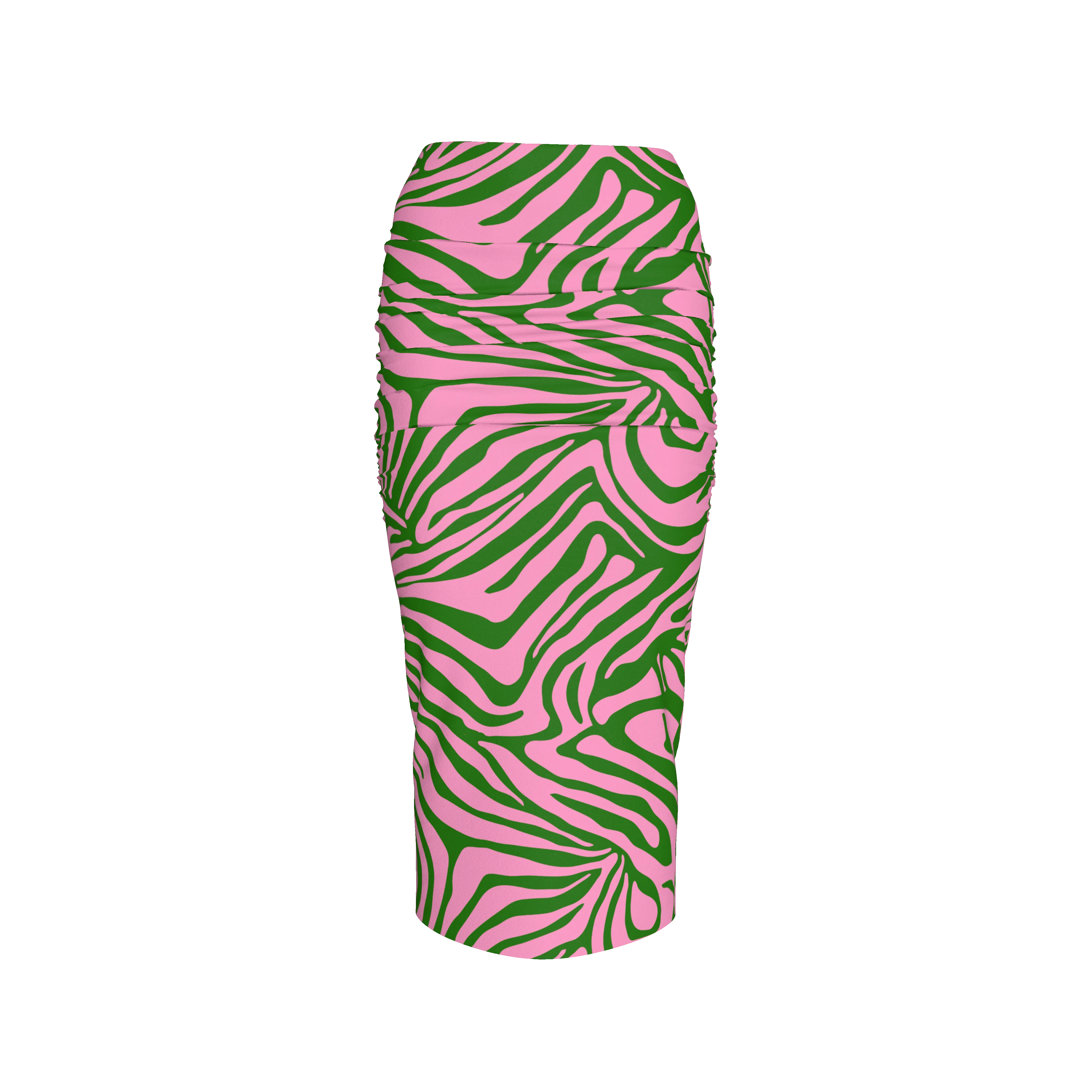 Lucy Skirt - Pink/Green Zebra (Printed to Order)