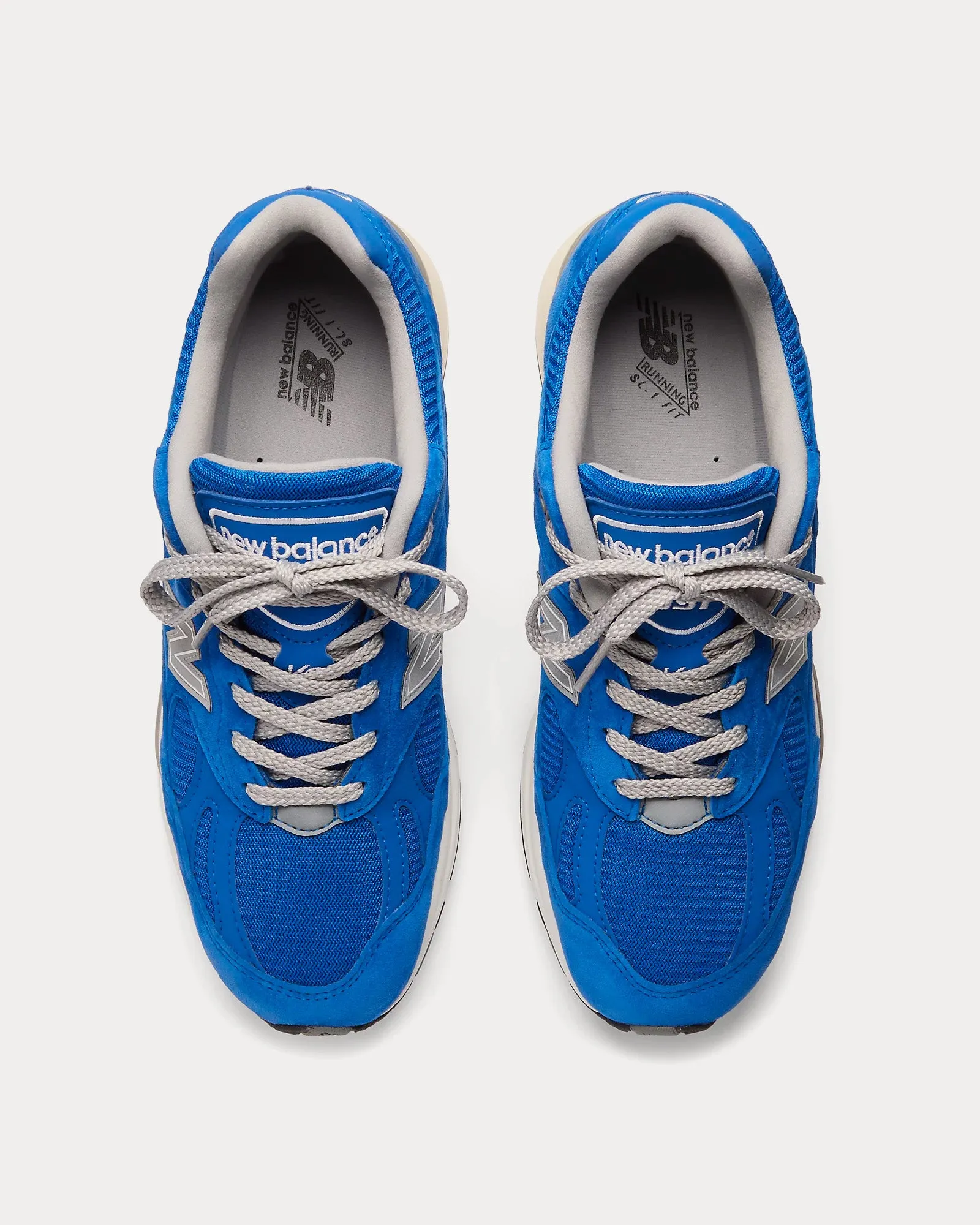 MADE in UK 991v2 Brights Revival Dazzling Blue / Silver / Alloy Low Top Sneakers