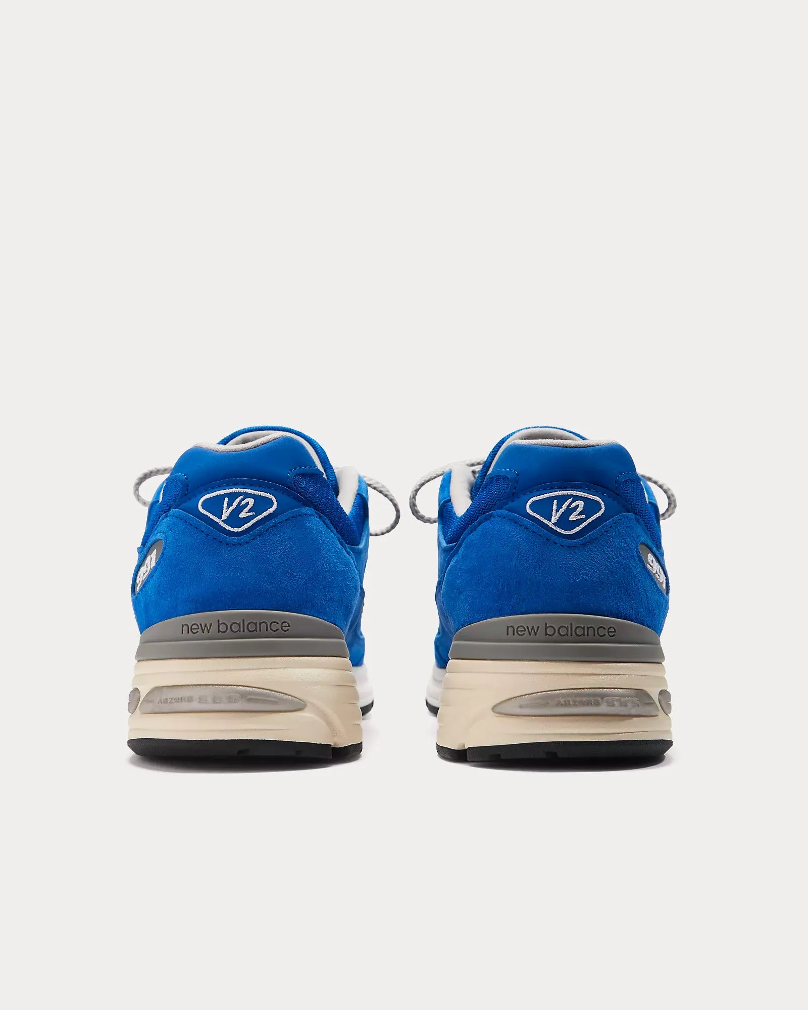 MADE in UK 991v2 Brights Revival Dazzling Blue / Silver / Alloy Low Top Sneakers