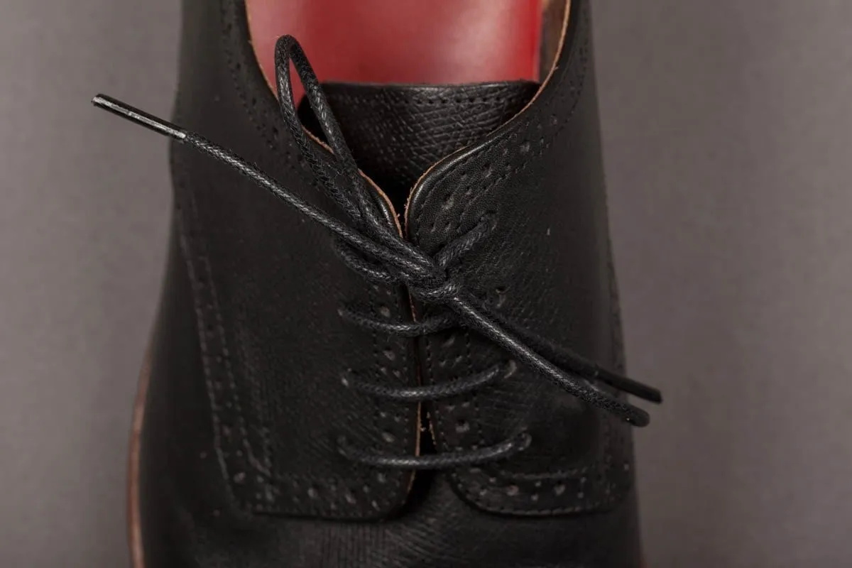 Mavericks Laces Hugo Waxed Cotton Lace in Black