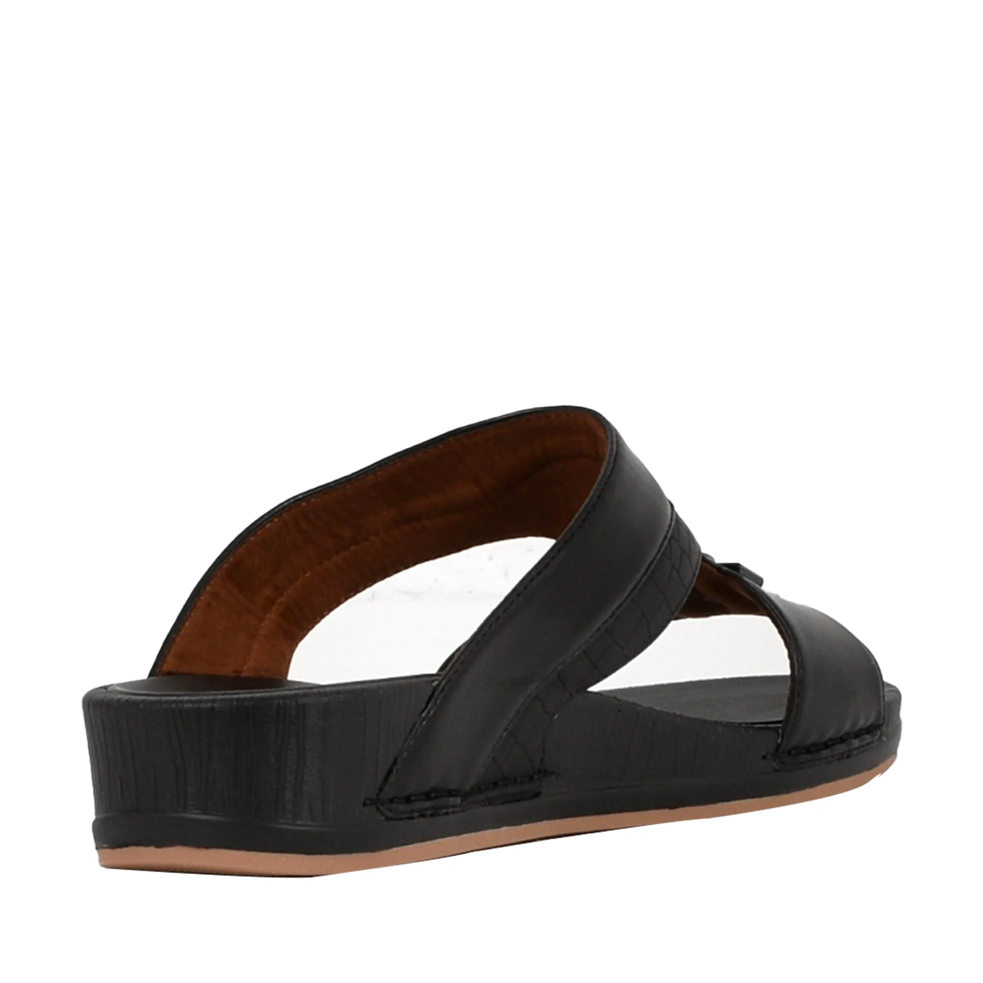 Mens Casual Arabic Slippers Black